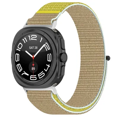 Produktbild von Für Samsung Galaxy Watch Ultra 47mm Elastisches Design Nylon Klettverschluss Sport Arm Band M7