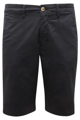 Productafbeelding van Q1041 Bermuda heren, regular pasvorm, twill stof, blauw
