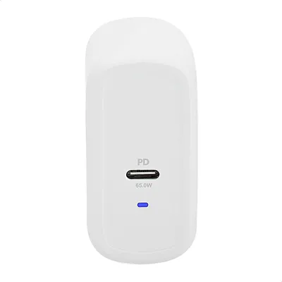Produktbild von Amazon Basics USB-C-Wandladegerät, 65 W, Weiß, 1 Port