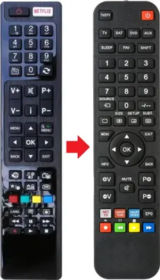 Produktbild von Fernbedienung geeignet für PANASONIC TX-40CXW404