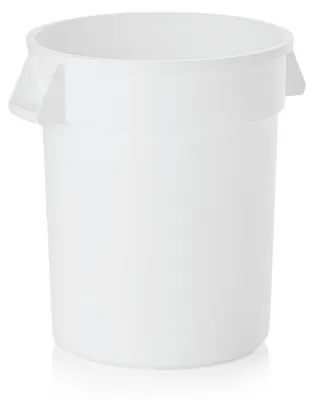 Produktbild von 2x Lebensmittelbehälter weiß rund 49 cm, 76 l