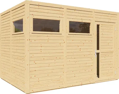 Produktbild von Bertilo Gartenhaus Cubus 3 - 19 mm naturbelassen