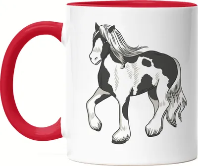 Produktbild von Pferd Tasse Rot Hengst Weihnachten Pferde Reiten Hobbie Pferdeflüsterer Ausritt Pferdeliebhaber Reiterin