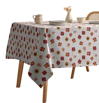 Obrázok produktu pre Vianočná obrus, odolná voči škvrnám, biela, 160 x 240 cm