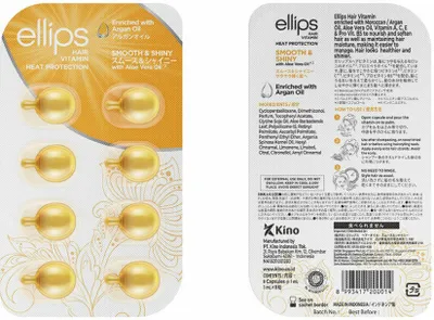 Produktbild von Ellips Vitamin für Haar (marokkanisches Öl) - glatt und glänzend, 6 Ampullen (@ 6 Kapseln)