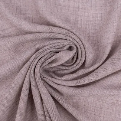 Produktbild von Gardinenstoff Meterware Leinenstruktur SCANDIA halbtransparent uni taupe 145cm