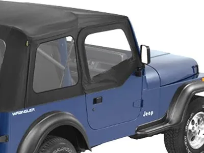 Produktbild von Aufsteckfenster Paar Steckfenster schwarz Bestop Jeep Wrangler YJ 88-95