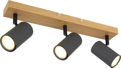 Produktbild von GLOBO 57911-3G, Schwarz, Metall, IP20, I, GU10, 35 W