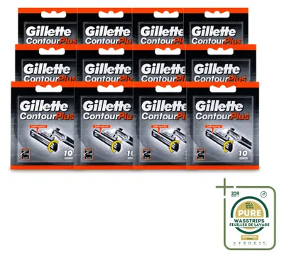 Produktbild von 12 x Gillette Contour Plus Wegwerpscheermes - Vorratspackung - 12 Stücke