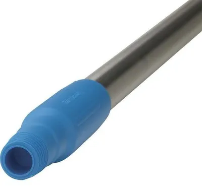Image de Vikan - Hygiène - Manche - Ergonomique - Acier inoxydable - Bleu - 150 cm
