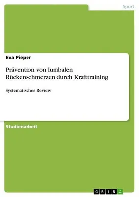 Zdjęcie produktu dla Prävention von lumbalen Rückenschmerzen durch Krafttraining