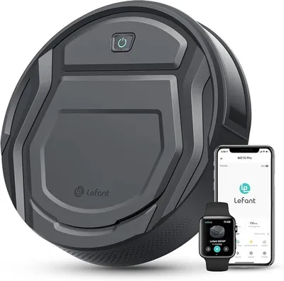 Obrázek produktu pro Robotický vysavač s výkonem 2200 Pa, bezdrátový, kompatibilní s Alexou a ovladatelný přes aplikaci, výdrž až 120 minut. Robotický vysavač optimalizovaný pro koberce, chlupy domácích zvířat a tvrdé podlahy, s nabíjecí stanicí
