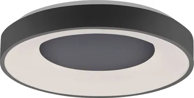 Produktbild von LED-Deckenleuchte - Schwarz - Kunststoff - 50 x 50 cm - dimmbar