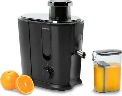 Zdjęcie produktu dla Brabantia BBEK1123BK, Sokowirówka odśrodkowa, Czarny, Czarny, 16000 RPM, 1 l, 0,35 l