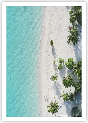 Produktbild von Poster - Poster ohne Rahmen - Luftaufnahmen himmlisch Strand - 70x100 cm - Wand Bild - Wanddeko - Wandbilder - Kunstposter - Wandposter - Bilder - Kunstdruck - Wanddekoration - P2XPA70x100-4532