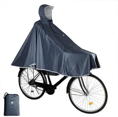 Produktbild von Famanu Fleeceponcho Wasserfest - Schwarz