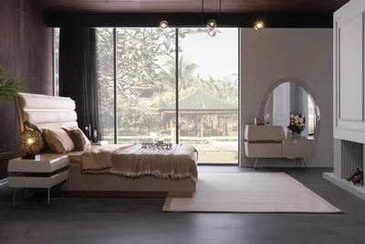 Produktbild von Schlafzimmer Nachtkommode Set Bett Nachtkommode Doppelbett Polsterbett