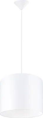 Produktbild von Hängeleuchte NOVA 30 weiß 1xE27 15W Stoff/PVC 88x30x30cm Sollux Lighting