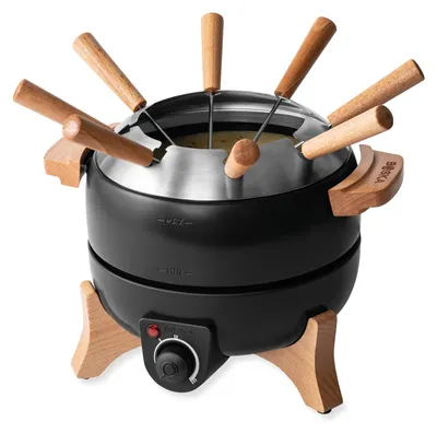 Elektrische Fondueset, 2,3 l, 8 Gabeln, Temperaturregler