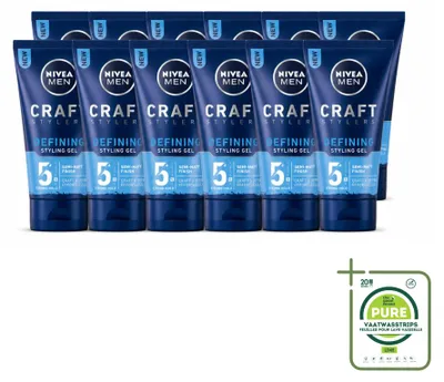 Image de 12 gels coiffants NIVEA MEN, finition mate - 150 ml - Lot de 12