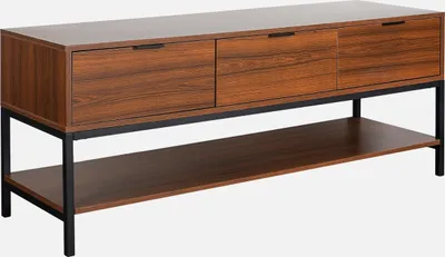Immagine prodotto di Mobile TV in noce con 3 cassetti, 130cm, Marrone