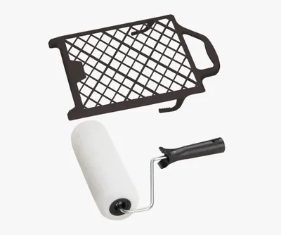Produktbild von Vestan- Rolle 2-teilig Set, Rollenwalze + Abstreifgitter für 5 L 10 L Farbrollen