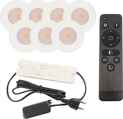 Produktbild von Olucia - DICO - Einbau-Verandaleuchte - Weiß - 7 Lampen