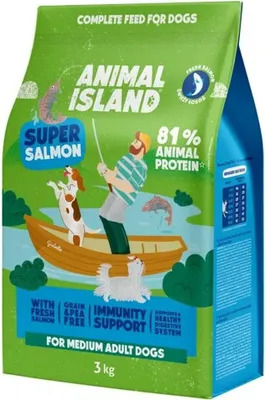 Produktbild von Animal Island - Lachs - Trockenfutter für Hunde - 3kg
