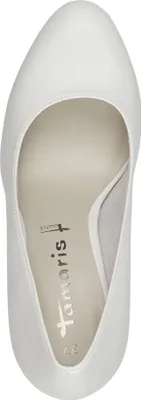 Produktbild von Tamaris Damen Pumps Plateau High Heel Blockabsatz 1-22426-41, Größe:39 EU, Farbe:Weiß