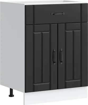 Immagine prodotto di vidaXL Base da cucina Lucca nero in legno