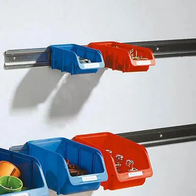 Zdjęcie produktu dla hünersdorff 374201 Metall-Wandschiene 2 Stück