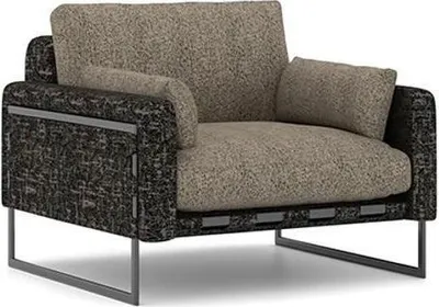 Produktbild von Wohnzimmer Sessel Luxus Möbel Neu Textil Polstersitz Modern Polstermöbel
