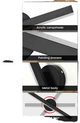 Zdjęcie produktu dla Kinkiet, nowoczesny design, energooszczędny, 01 Ciepłe światło