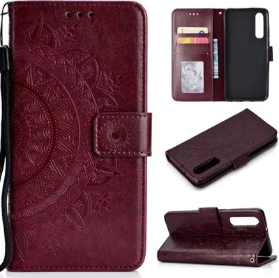Obrázek produktu pro Pouzdro na mobilní telefon Huawei P30 Flip Case Cover Pouzdro na mobilní telefon Bumper Mandala Brown