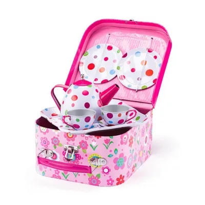 Produktbild von KINDER SPIELZEUG PICKNICK KORB Picknickset Picknickkorb Kleinkinder  Geschirr Tassen Teller