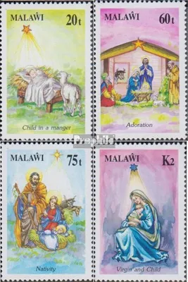 Produktbild von Briefmarken Malawi 1991 Mi 577-580 (kompl.Ausg.) postfrisch Weihnachten