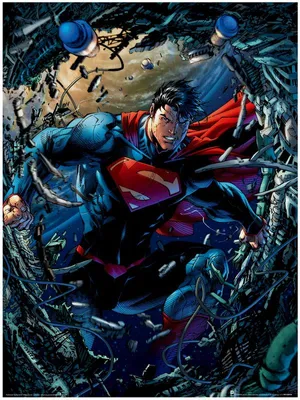 Obrázek produktu pro Superman – Unchained – Umělecký tisk – 30 x 40 cm – Plakát