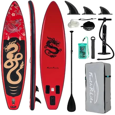 Produktbild von Aufblasbares Stand-Up-Paddleboard, maximale Tragfähigkeit 180 kg, starke Stabilität, SUPFR17S