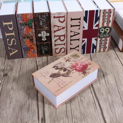 Image de Dictionary Book Secret Safe Security Box Money Cash Jewelry Lock Box (Rose Diary Type)