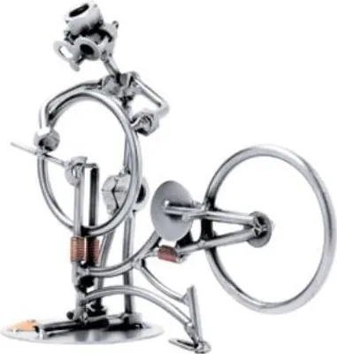 Produktbild von Metallfigur Fahrradmechaniker – Handgefertigte Skulptur Unikat