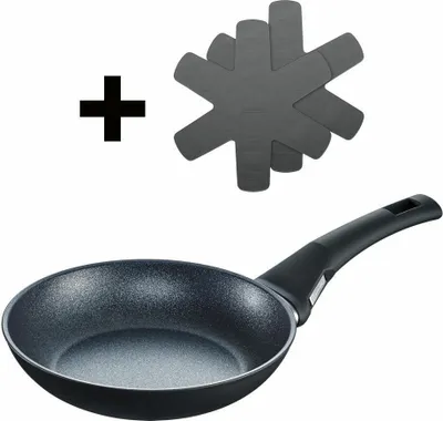 Obrázok produktu pre Berndes Balance Induction Enduro sada panvíc s 2x silikónovými chráničmi, panvica, nepriľnavá, hliník, čierna, Ø 20 cm