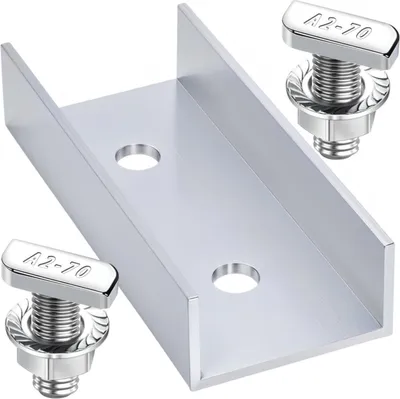 Produktbild von 20x Längsverbinder Solar Montageschiene Set Hammerkopf 22,8