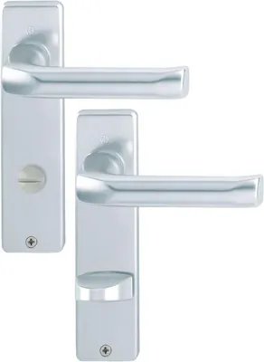 Produktbild von HOPPE Kurzschild-Garnitur London Aluminium Natur 113/202KP/AP - 6675193
