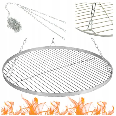Produktbild von Mi-Met Edelstahl Grillrost rund 60 cm hängend