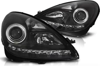 Produktbild von Xenon Scheinwerfer DRL LED Tagfahrlicht passend für Mercedes SLK R171 Bj. 04-11 Schwarz