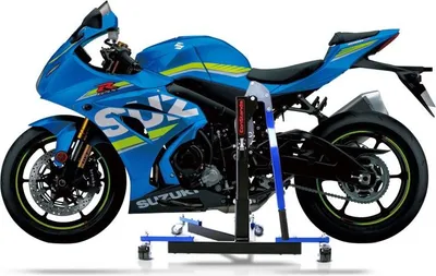 Zdjęcie produktu dla Stojak centralny CS Power Evo do Suzuki GSX-R 1000 R 17-21 niebieski
