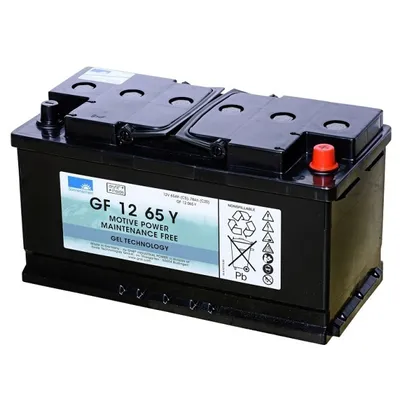 Image de Exide Dryfit GF 12 065 Y Batterie au plomb avec pôle A 12V, 65000mAh