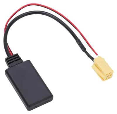 Obrázok produktu pre Náhradný audio kábel s adaptérom Bluetooth a vstupom AUX pre autorádio Fiat Grande Punto MINI ISO