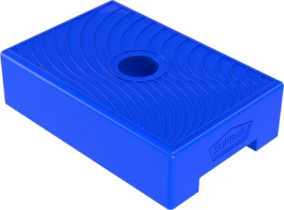 Image de Support de bateau en polyuréthane coussinet remorque de bateau aide à la mise à l'eau sans trace SUPROD, 150x100 mm, bleu