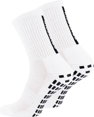 Produktbild von Stark Soul® Rutschfeste Sportsocken für Fußball & Sport,  Anti-Rutsch Grip-Socken für besseren Halt, Farbe: Weiss, Gr: 43-46